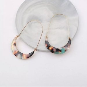 Acrylic multi color earrings